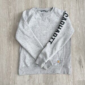 CARHARTT Sweater Relaxed Fit Long Sleeve Men's Size M Pullover TS4410-W Grey